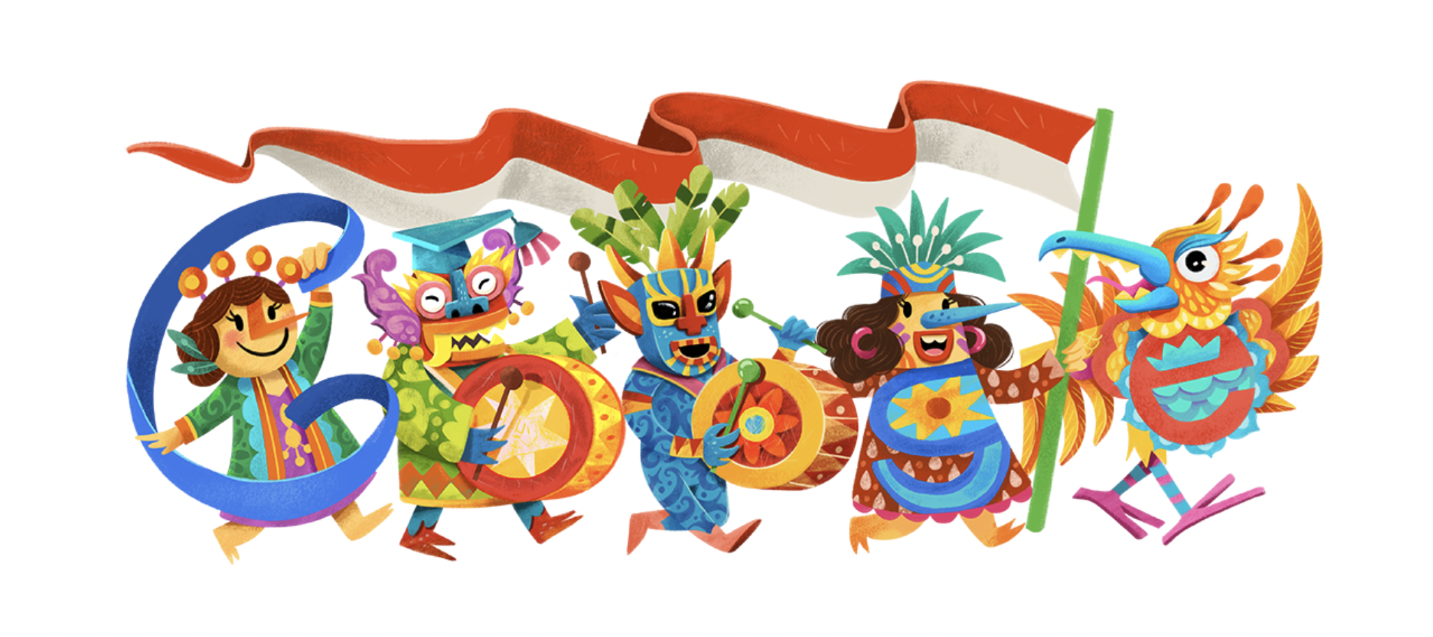 Google ikut merayakan HUT Ke-79 Kemerdekaan Republik Indonesia dengan doodle unik berupa parare tujubelasan dengan lima karakter. Bukan kali ini saja perusahaan teknologi itu menyambut hari-hari istimewa dengan doodle.