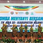 Meriah! Begitulah Lomba Menyanyi Bersama TK Aisyiyah se-Kabupaten Ngawi dalam memperingati Milad Ke-27 IGABA Ngawi. Ada tampilan pantomim, drama, hingga paduan suara.