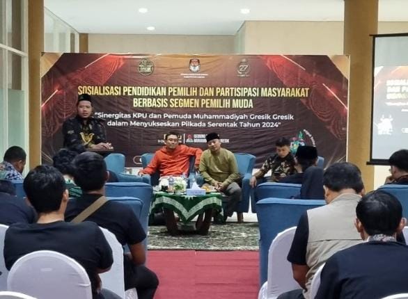 Pemuda Muhammadiyah Gresik siap menjadi bagian dari kesuksesan dan kelancaran pemilihan Gubernur Jawa Timur maupun pemilihan Bupati Gresik 2024. Tekad itu dibuktikan dengan adanya sinergitas bersama KPU. 