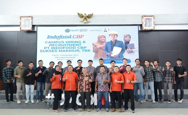 Raksasa industri makanan dan minuman PT Indofood CBP Sukses Makmur Tbk mengadakan Campus Hiring di Universitas Muhammadiyah Gresik. Mencari talenta muda berbakat.