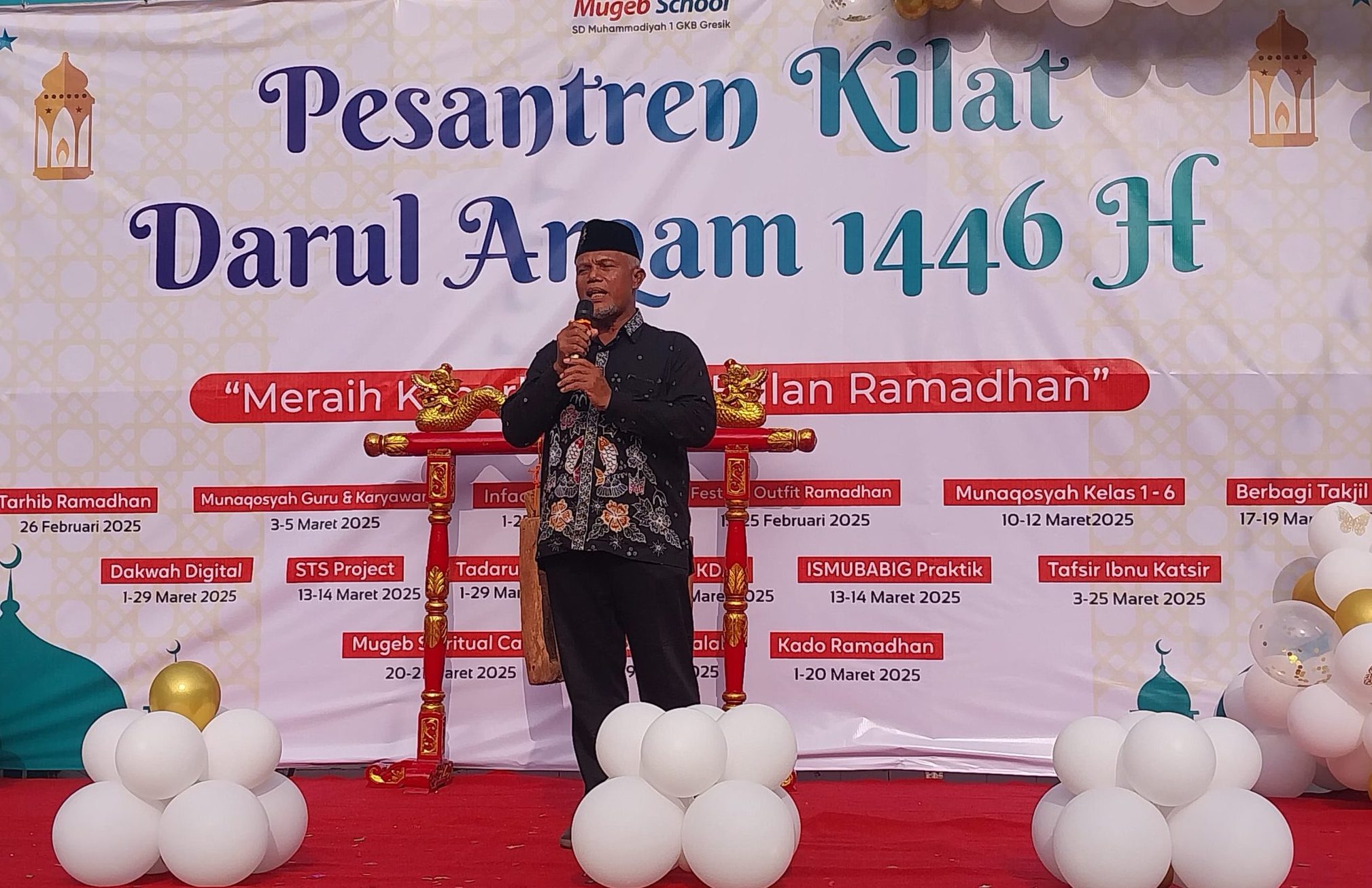 Kentongan ajaib memeriahkan Tarhib Ramadan di Mugeb School. Meriahnya penyambutan Ramadan dan pembukaan PKDA di Mugeb School sudah terasa sejak Rabu (26/2/2025) pagi. 