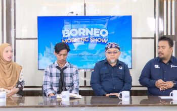 Borneo Morning Show yang disiarkan langsung melalui kanal YouTube Borneo TV.
