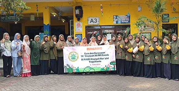 Resmi Jadi Sekolah Rujukan Jatim, TK Aisyiyah 36 PPI Gresik Magang ke Yogyakarta