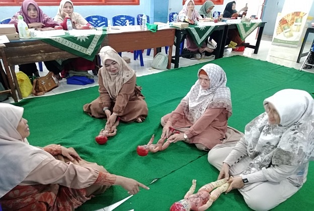 Deg-degan di Uji Kompetensi Massage and Baby Spa PCA Sukodono