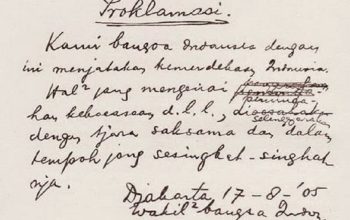 Naskah Proklamasi tulisan tangan Bung Karno yang ada corat-coret menjadi benda bersejarah. Inilah kisah bagaimana kertas itu tidak masuk tong sampah.