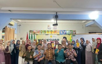 Murajaah Al-Quran membuka acara workshop jurnalistik di SD Muhammadiyah 12, Sabtu (20/9/2025).
