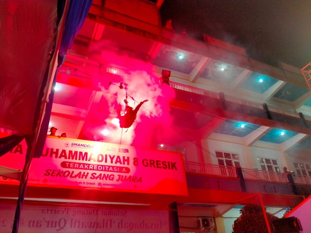 Tari Saman yang Berbeda, Persembahan 70 Siswi Smamdela di Panggung MTQ PDM Gresik