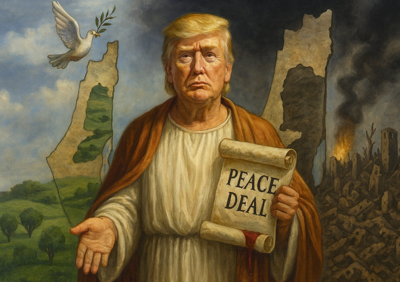 Janji Damai Pencitraan: Trump, Hamas, dan Ironi Perdamaian Abad Ke-21