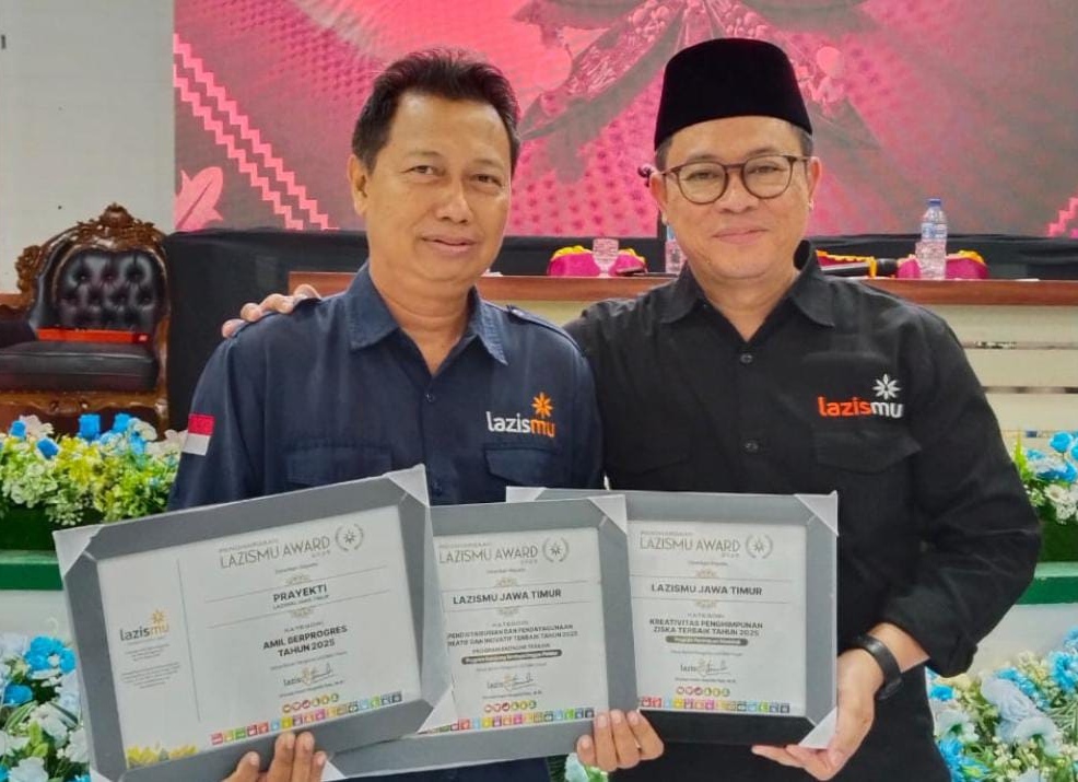 Lazismu Jatim Raih Tiga Penghargaan Nasional, Bukti Inovasi dan Dedikasi Amil Zakat