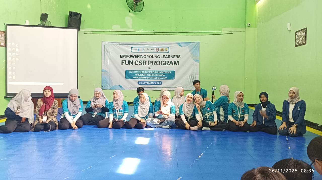 Serunya Fun Game Siswa Sekolah Kreatif Baratajaya bersama Mahasiswa Malaysia dan ITS