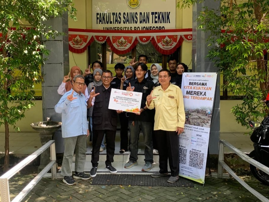 Mahasiswa FST Universitas Bojonegoro Bergerak: Galang Donasi untuk Sumatra