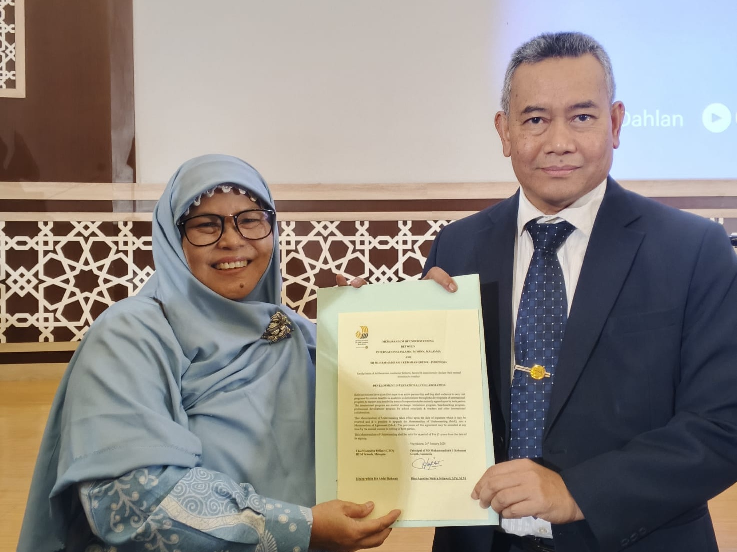 SD Muhammadiyah 1 Kebomas Jalin Kerja Sama dengan Islamic International School Malaysia