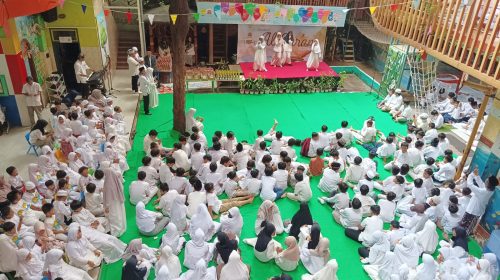 Qiraah Massal Menggema di Sekolah Kreatif Baratajaya