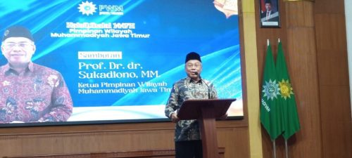 Sukadiono ajak PDM kerja keras lagi di disa periode kepemimpinan 2022-2027. PDM yang belum mempunyai AUM Kesehatan bisa bermitra dengan PDM lain yang punya lebih besar