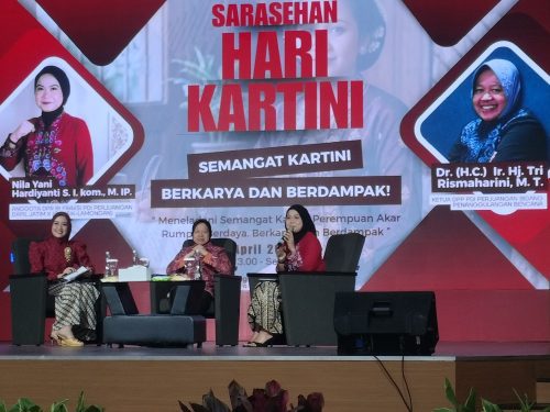 Kisah Tri Rismaharini menghadapi ancaman hingga menyasar keluarga, serta perjuangan Nila Yani mendampingi UMKM; menunjukkan keberanian, keyakinan, dan aksi nyata perempuan.