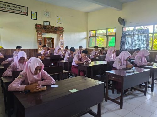 MTs Negeri  2 Trenggalek mengadakan ujian madrasah sebagai ujian terakhir murid kelas sembilan, Senin (20/4/2026) hingga Selasa (28/4/202).