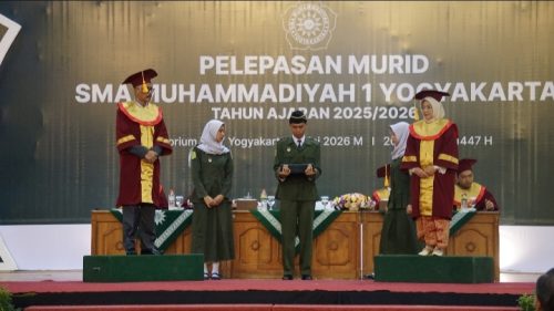 Pelepasan Murid Kelas XII SMA Muhi Yogyakarta Tahun Ajaran 2025/2026 (Tagar.co/Yusron Ardi Darmawan)